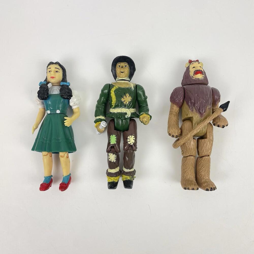 Wizard Of Oz Lot of 4 MGM Turner Action Figure 4" Tall Vintage 1988 Dorothy